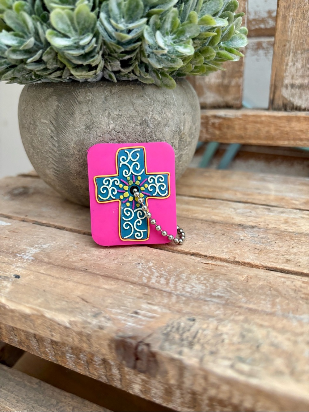 Be Blessed Cross Rubber Key Cover NEW!